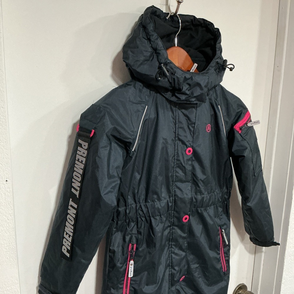 Premont Insulated One Piece Snowsuit, Waterproof Hooded, Blue, Girls Size 7, Ski - Picture 3 of 12